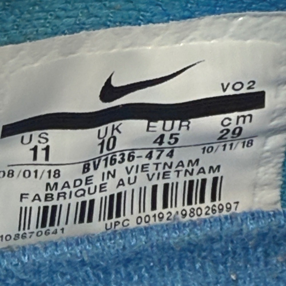 Nike Metcon Training Shoes Men's‎ Size 11 Blue Yellow BV1636-474 Athletic Gym - Picture 8 of 8